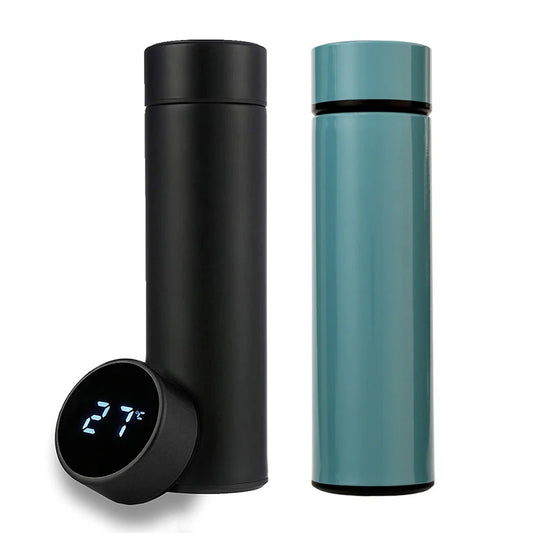 Gourde Intelligente HydraSense en Acier Inoxydable – Double Paroi, Étanche & Écran LCD Température