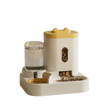 Gamelle Automatique HydraSense avec Fontaine Intégrée – Stockage et Distribution de Nourriture pour Animaux